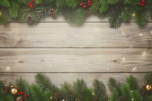 AI generated Christmas and New Year background. AI Generated photo