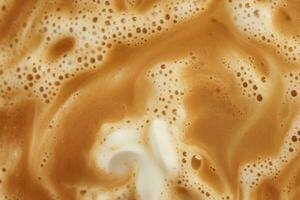 AI generated Coffee foam texture. AI Generated photo