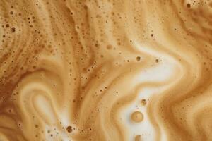 AI generated Coffee foam texture. AI Generated photo