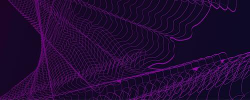 Geometric Abstract Wave Background. Tech background vector