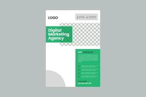 cartel volante folleto folleto diseño de portada espacio de diseño para foto de fondo, plantilla de ilustración vectorial en tamaño a4 vector