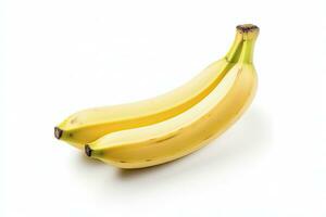 AI generated Bananas are isolated on a white background. AI Generated. photo