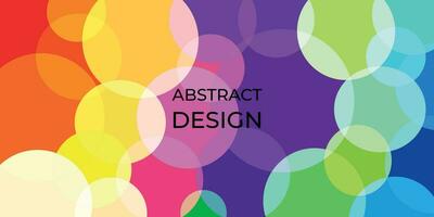 Bright rainbow abstract background, banner vector