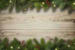 AI generated Christmas and New Year background. AI Generated photo