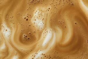 AI generated Coffee foam texture. AI Generated photo