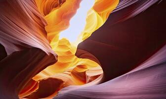 AI generated Antelope slot canyon. AI Generated photo