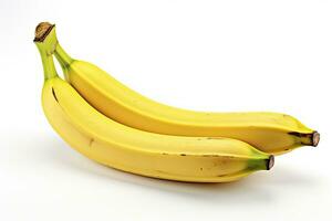 AI generated Bananas are isolated on a white background. AI Generated. photo