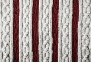 AI generated Knitted sweater texture, background with copy space. AI Generated photo