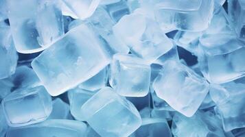 AI generated Ice cube background, ice cube texture, or background. AI Generated photo