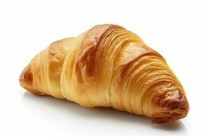 AI generated Croissant isolated on white background. AI Generated photo