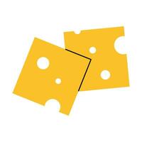 Slices of cheese vector