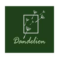 dandelion logo vector symbol design