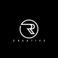 R Letter Initial Logo Design Template Vector Illustration