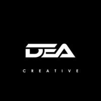 DEA letra inicial logo diseño modelo vector ilustración