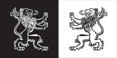 Illustration vector graphics of lion icon