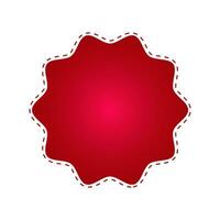 abstract beautiful red labels shapes for design vector