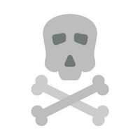 Skull Vector Flat Icon For Personal And Commercial Use.