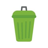 Trash Bin Vector Flat Icon For Personal And Commercial Use.