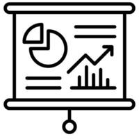 Business Plan Icon line vector illustration