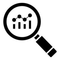 Market Research Icon line vector illustration