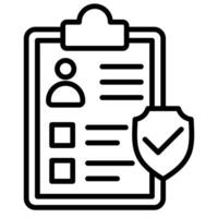 Succession Policy icon line vector illustration