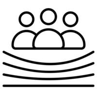 Team Resilience icon line vector illustration