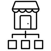 Market Segmentation Icon line vector illustration