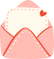 söt kärlek brev valentine illustration png
