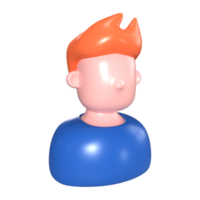 ícone de ilustração 3d de administrador png