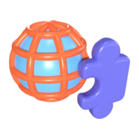 extensión 3d ilustración icono png