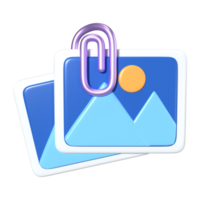 Attachment 3D Illustration Icon png