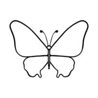 Hand-Drawn Insect Doodle Illustration. Insect or Bug Cartoon In Line Style Isolated In White Background. Insect Cartoon for Coloring Book vector