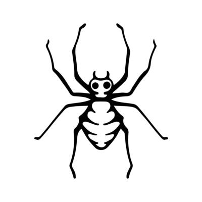 Hand-Drawn Insect Doodle Illustration. Insect or Bug Cartoon In Line Style Isolated In White Background. Insect Cartoon for Coloring Book