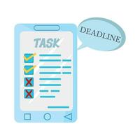 task list illustration vector