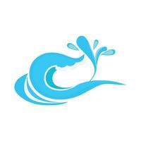 sea wave illustration vector