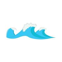 sea wave illustration vector