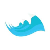 sea wave illustration vector