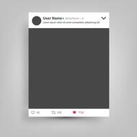 Social Network Posting Frame Isolated with Place For Text, Easy to Edit, Vector Illustration