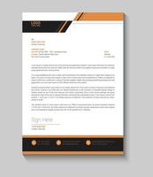 Letterhead design template vector