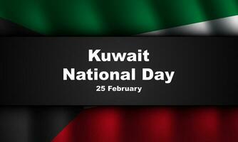 Kuwait National Day Background Design. vector