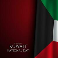 Kuwait National Day Background Design. vector