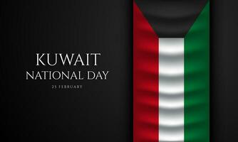 Kuwait National Day Background Design. vector