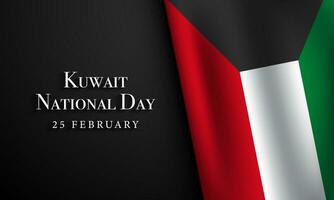 Kuwait National Day Background Design. vector