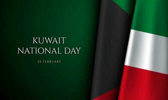 Kuwait National Day Background Design. vector