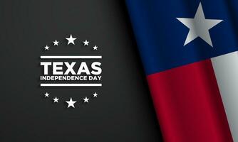 Texas Independence Day Background Design. vector