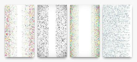 Abstract geometric background of squares vector