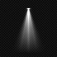 Lighting with spotlight illumination effects vector