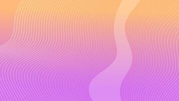 Modern colorful gradient background with wave lines vector