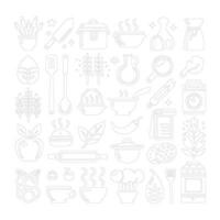 Cooking Items Vector icon. vector design black on white background