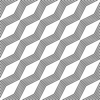 Monochrome seamless angular zigzag line pattern design vector